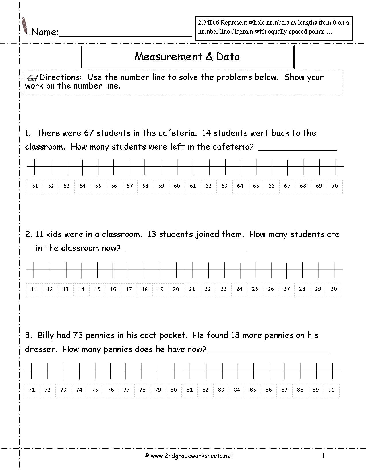 12 Best Images Of Number Line Worksheets Worksheeto