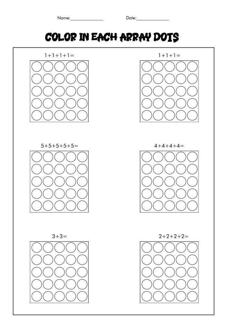 16 Best Images Of Addition Arrays Worksheets Worksheeto