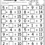 18 Missing Addends Worksheets Grade 1 Math Worksheeto