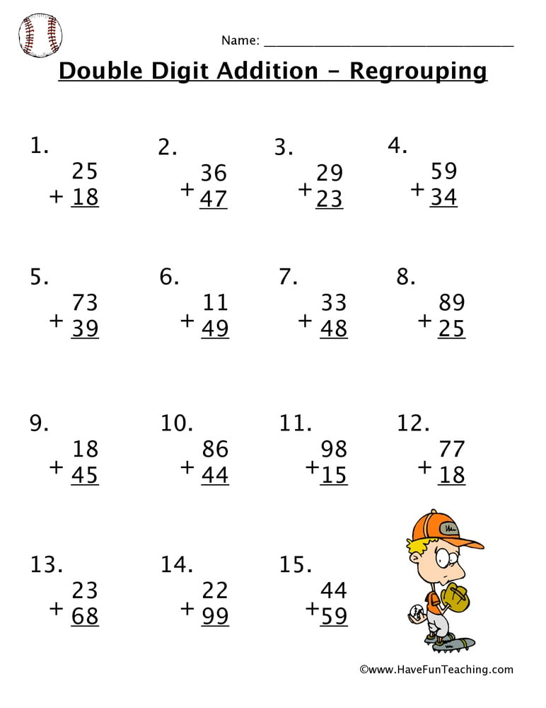 2 Digit Subtraction With Regrouping 2nd Grade Worksheets WorksheetsCity