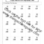 2nd Grade Addition Worksheets Without Regrouping
