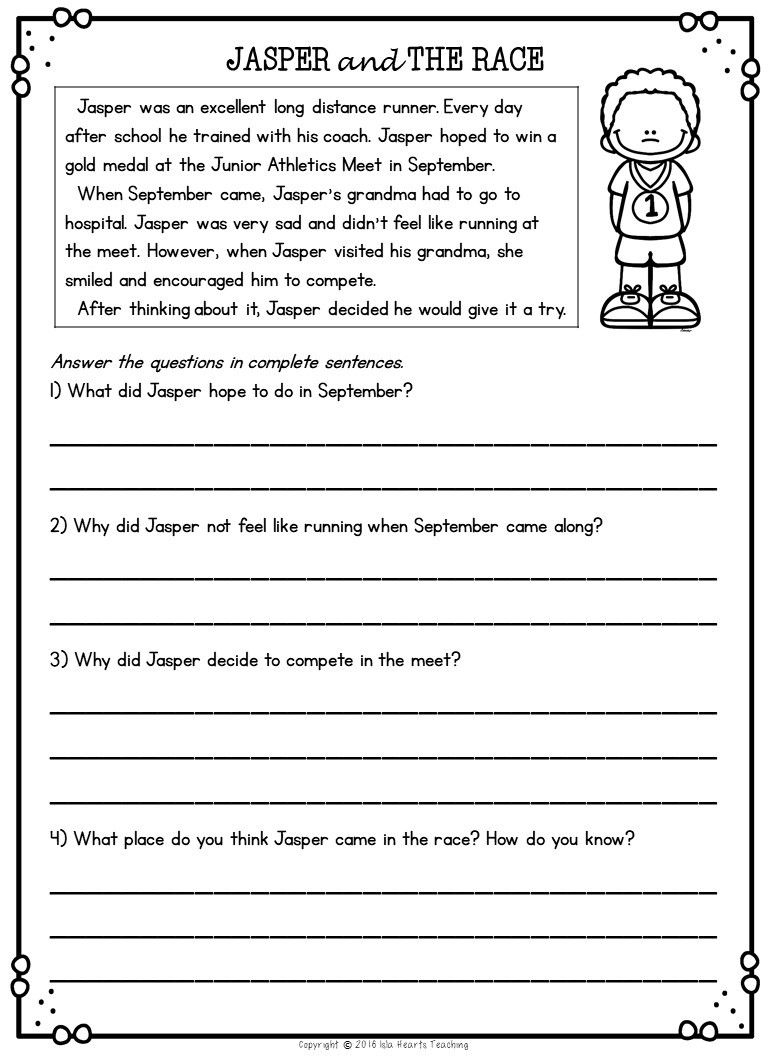 2nd Grade Christmas Reading Comprehension Worksheets 