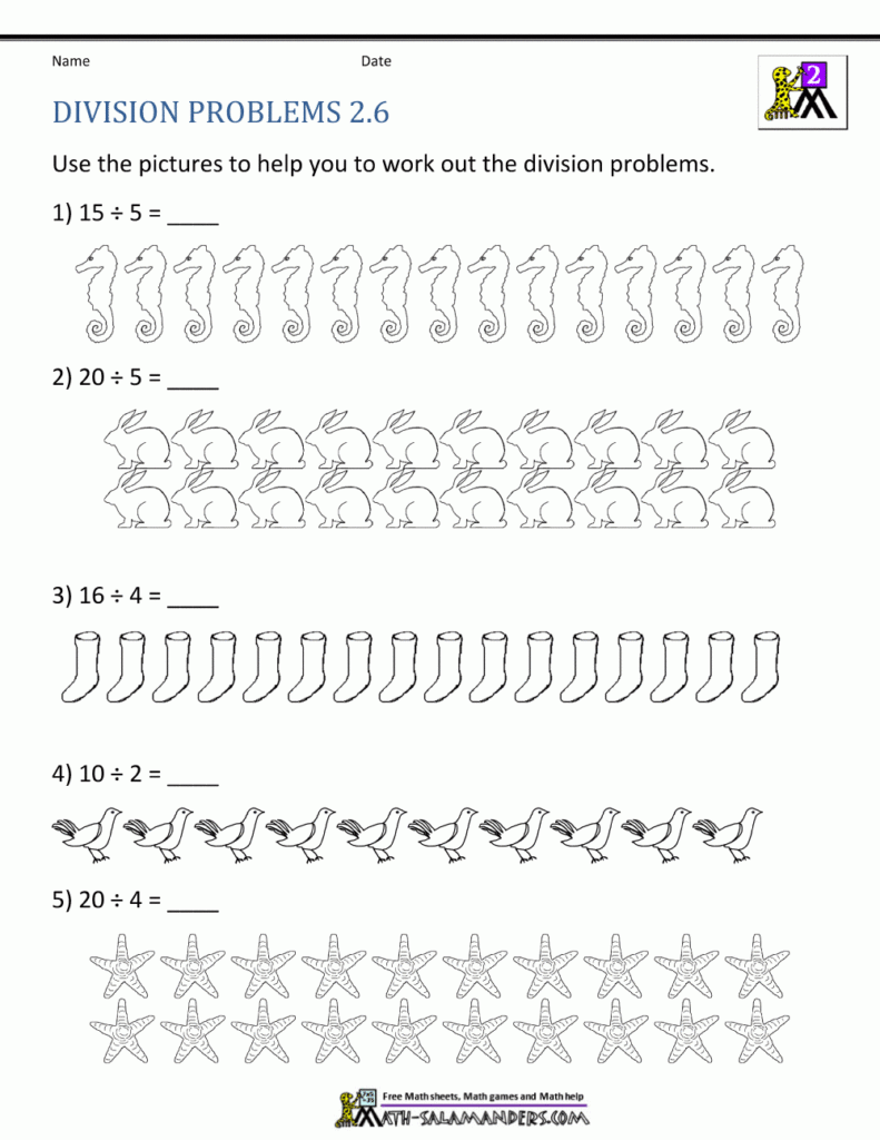 2nd Grade Division Worksheets 5 Free Math Worksheets Third Grade 3 