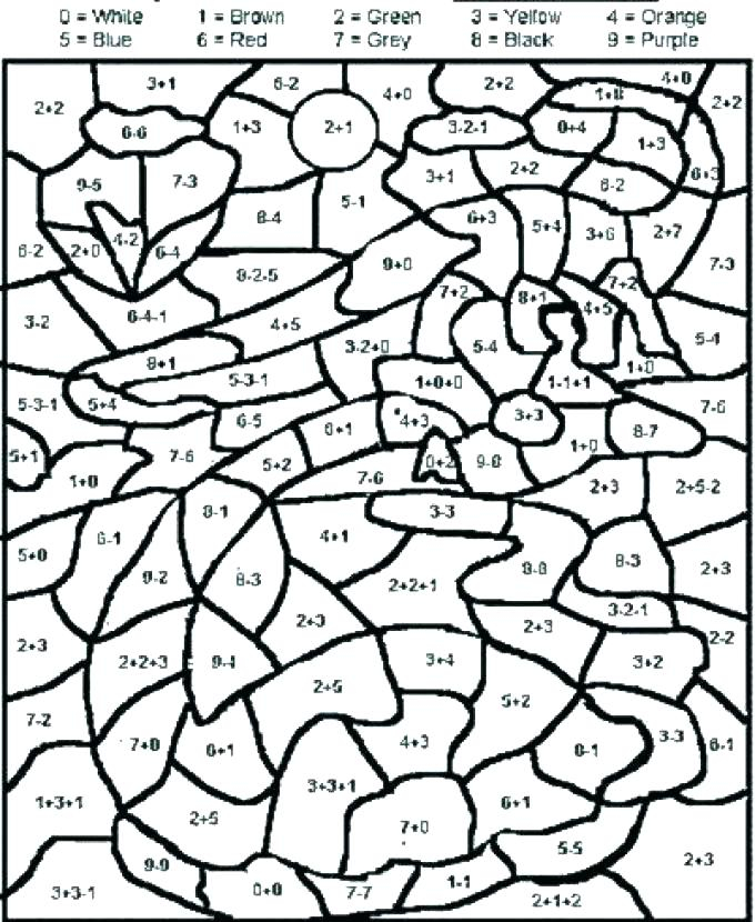 2nd Grade End Of The Year Math Review Color By Number Summer Packet 