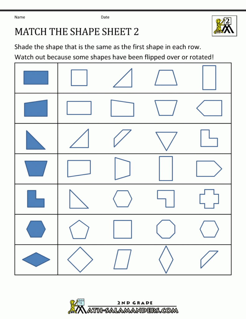 2nd Grade Geometry Worksheets 2nd Grade Math Worksheets Geometry 2nd 