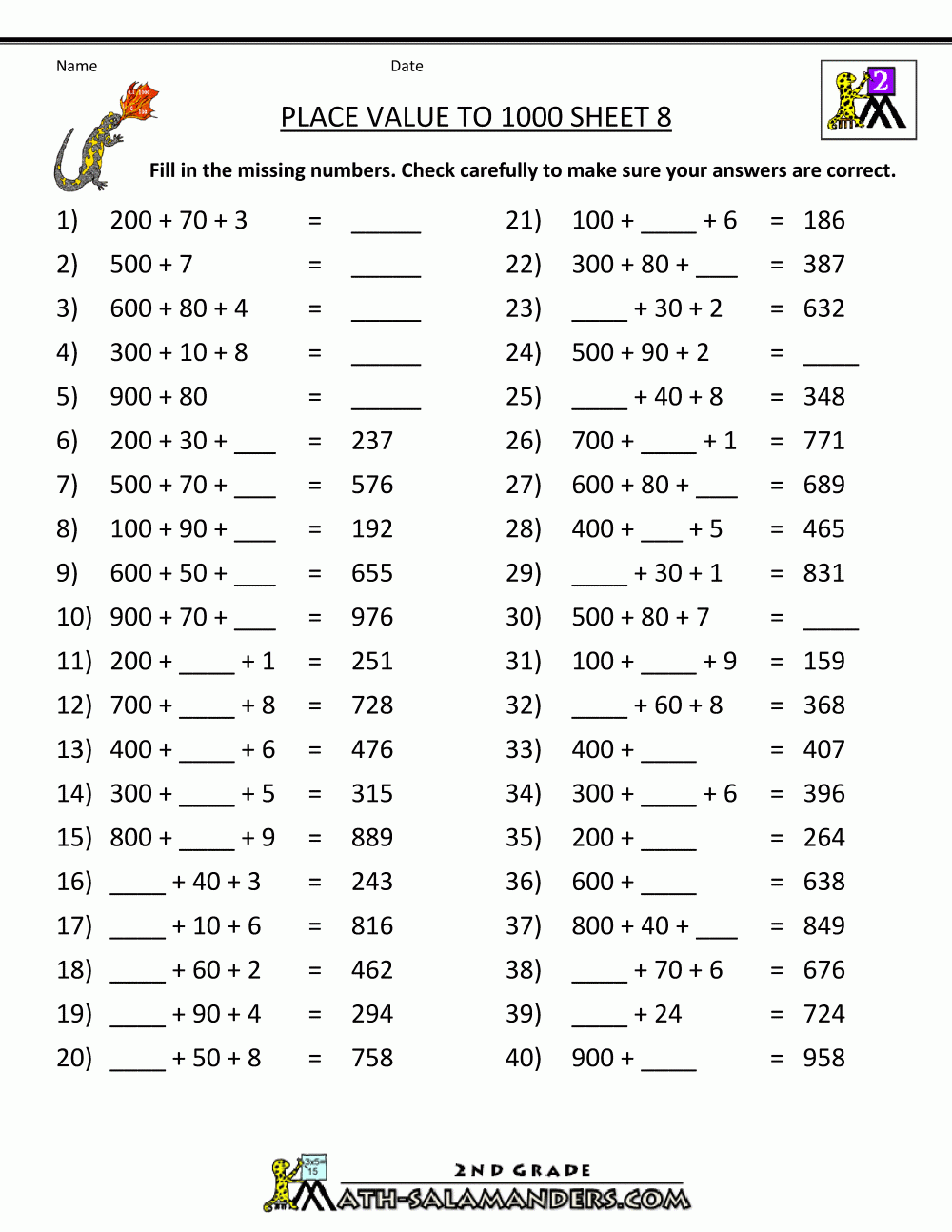 2nd Grade Hard Math Worksheets Aurennews 4 Free Math Worksheets