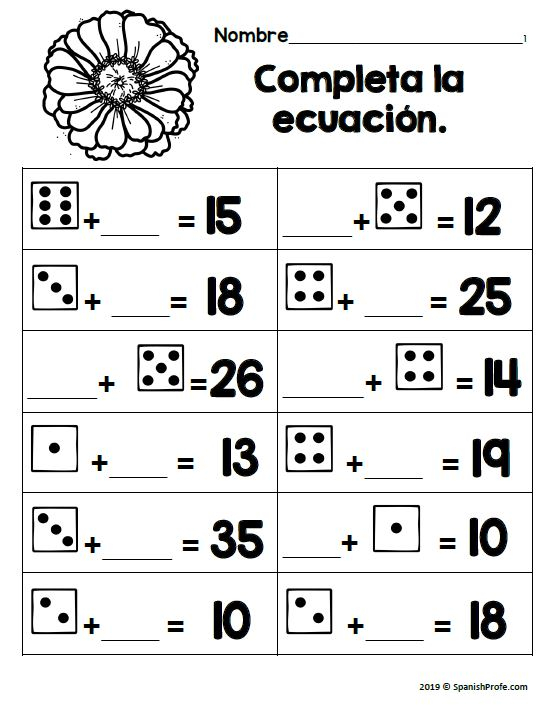 2nd Grade Math In Spanish March Hojas De Matematicas Segundo Marzo