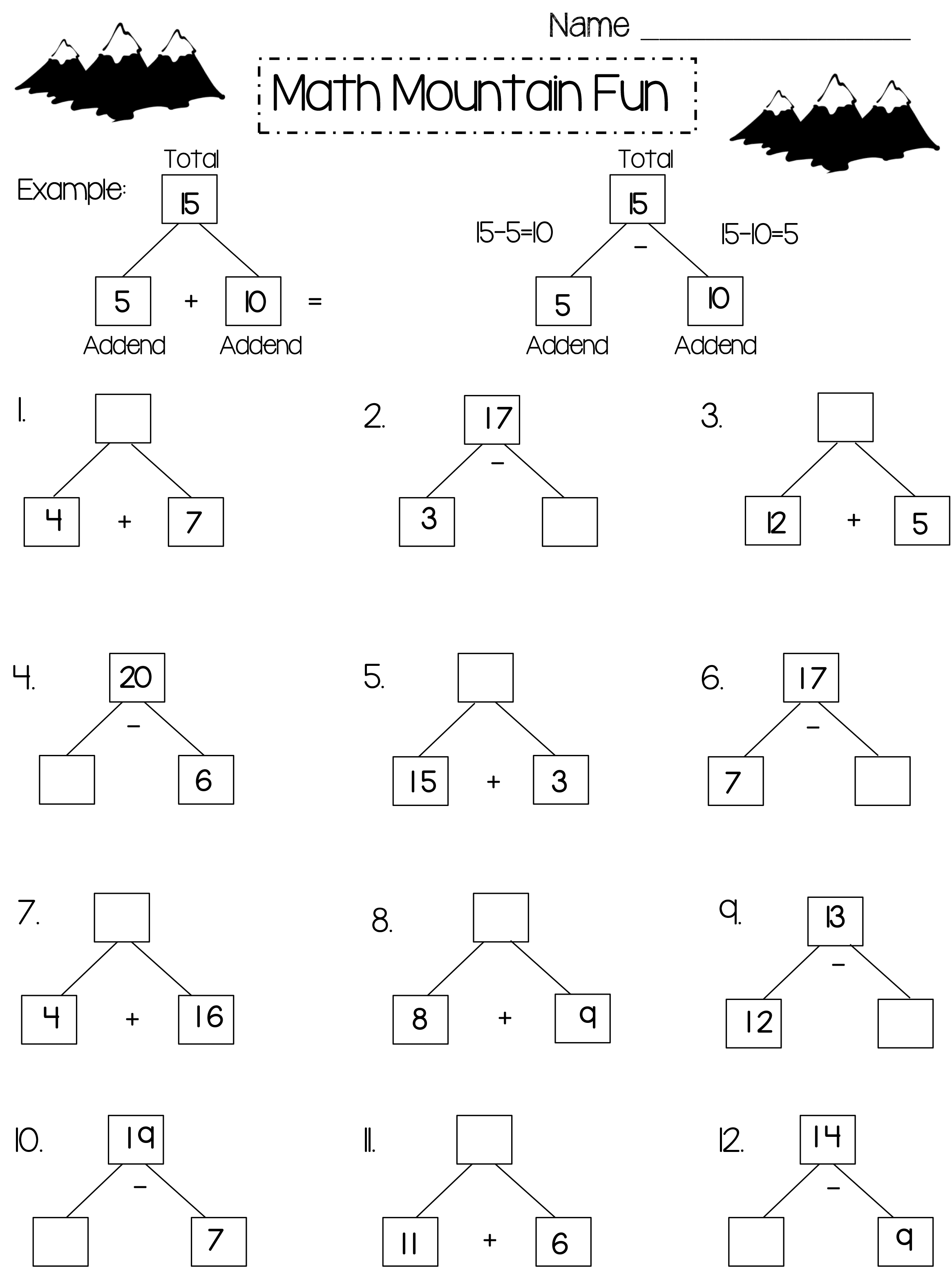 2nd Grade Math Worksheets Word Lists And Activities Greatschools 