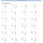 4 Free Math Worksheets Second Grade 2 Addition Add In Columns Missing