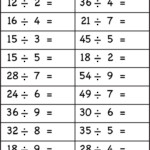 5 Free Math Worksheets Third Grade 3 Division Division Facts 1 To 10 AMP
