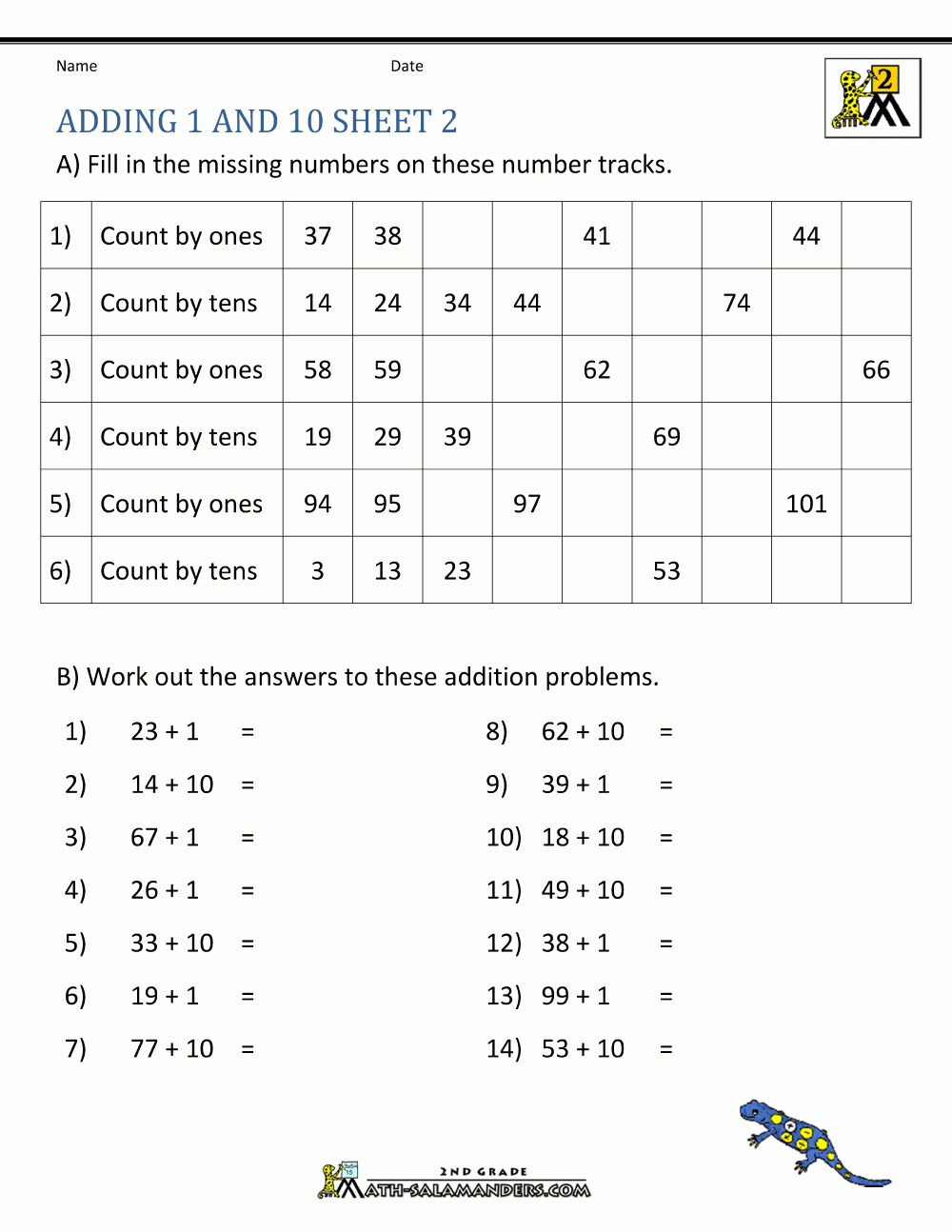 Best 2nd Grade Math Worksheets 2nd Grade Addition Worksheets Literacy 