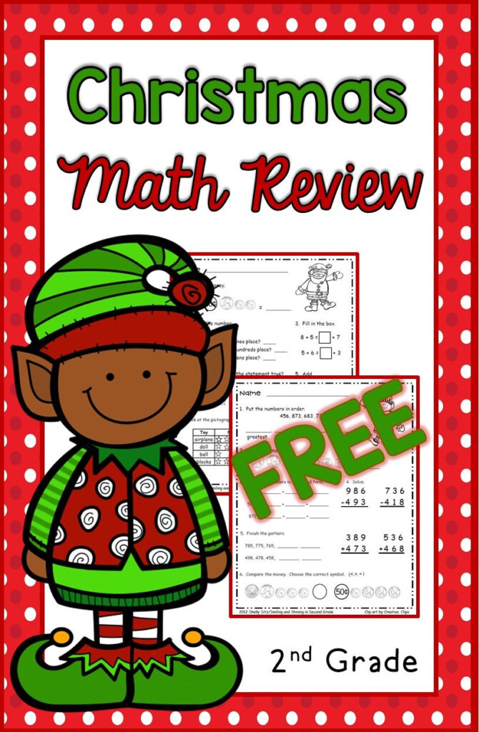 Christmas Math For 2nd Grade FREE Second Grade Math Second Grade 