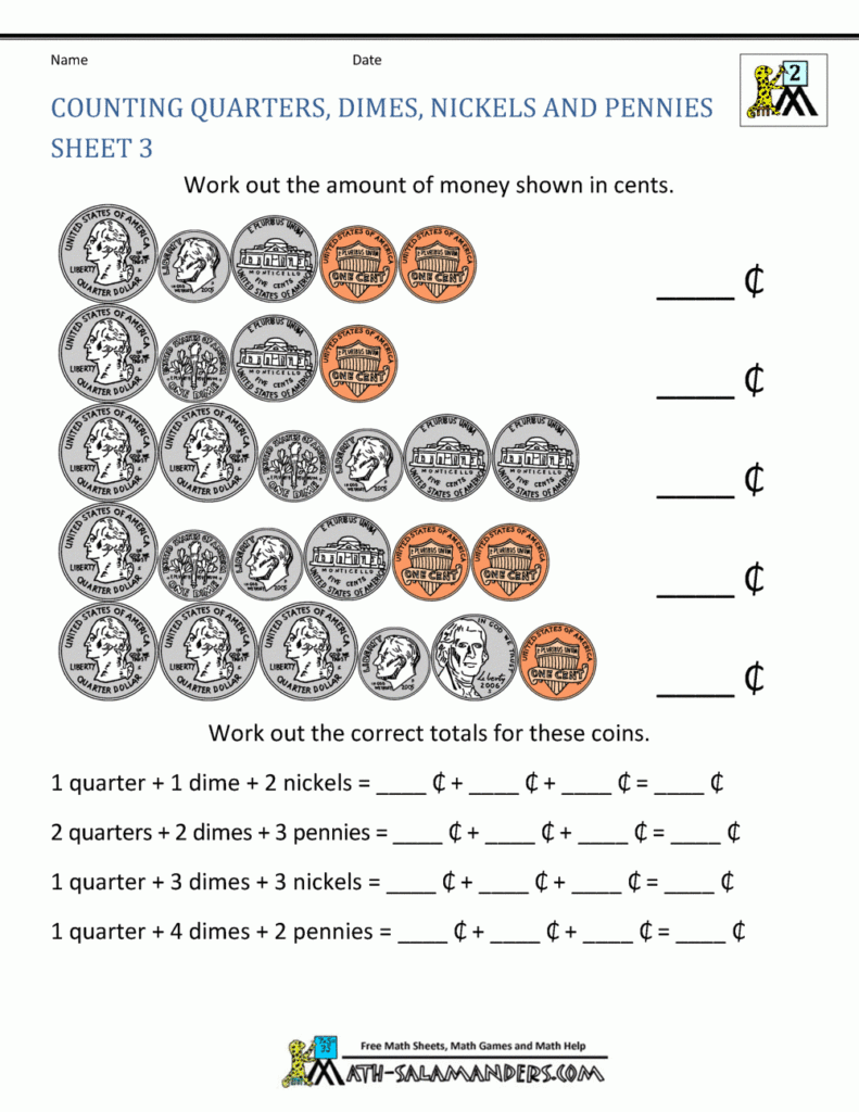 Christmas Money Math Worksheets TracingLettersWorksheets