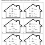 Completing Fact Families Worksheet Have Fun Teaching Fact Family