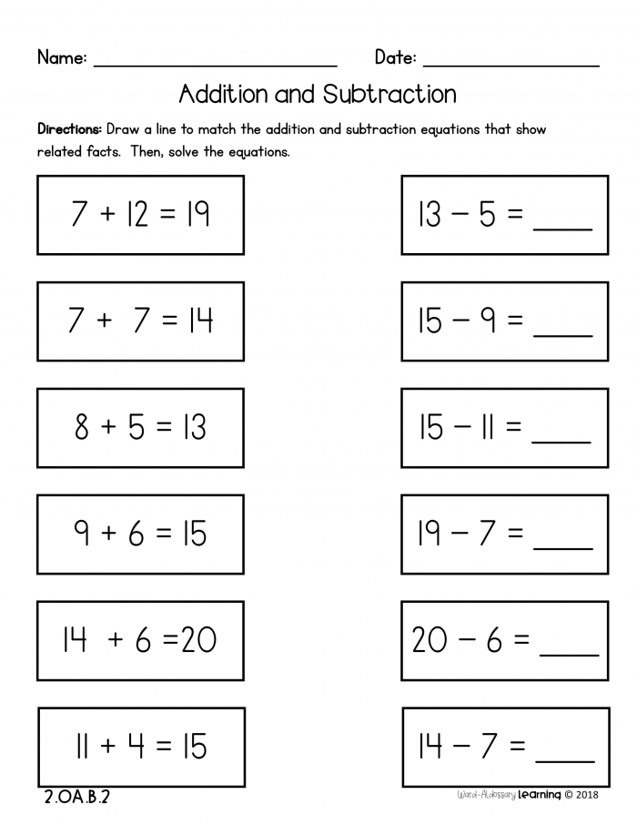 Decompose To Add Two Digits Within 20 Worksheets 99Worksheets