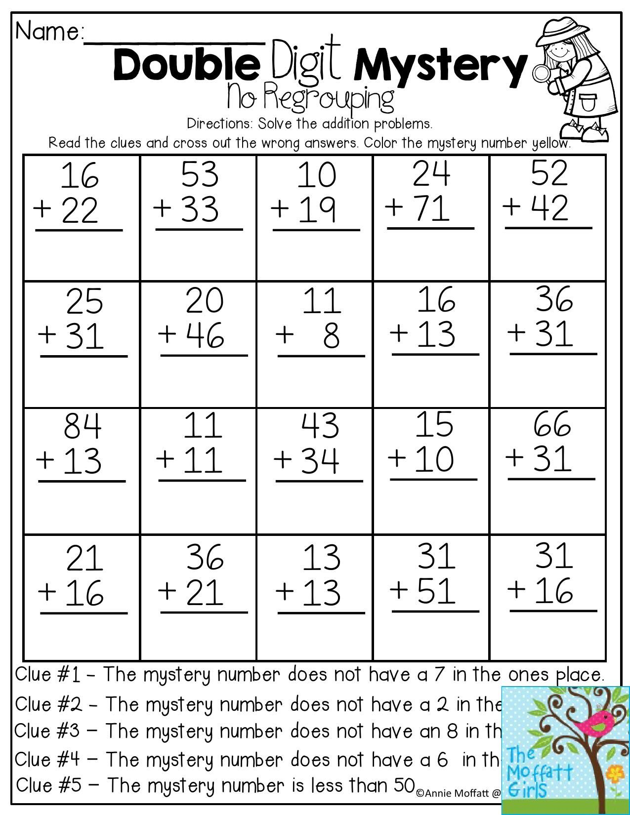 Double Digit Addition Without Regrouping Online Games Carol Jone s 