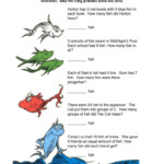 Dr Seuss Red Fish Blue Fish Math Worksheet Math Worksheet Have Fun