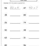 Expanded Form Worksheets Second Grade Expanded Form Worksheets 2nd