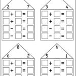 Fact Family Houses Fact Family Worksheet Family Worksheet First