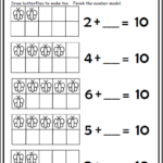 Free Butterfly Math Worksheet For Kindergarten Let s Make 10 Activity