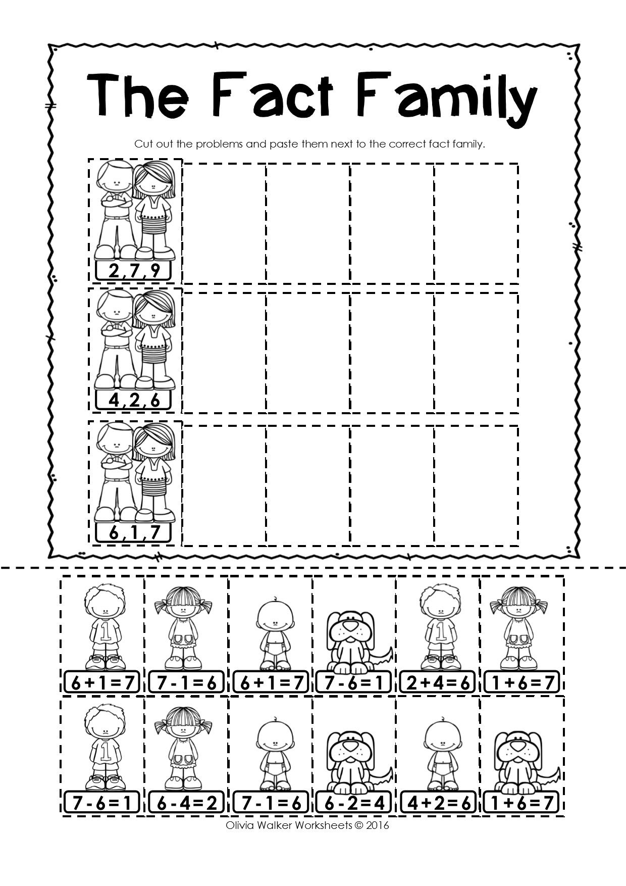 Free Printable Cut And Paste Worksheets For Second Grade Learning How