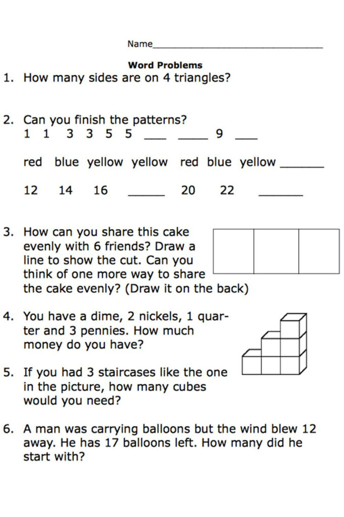 Free Printable Worksheets For Second Grade Math Word Problems Word 