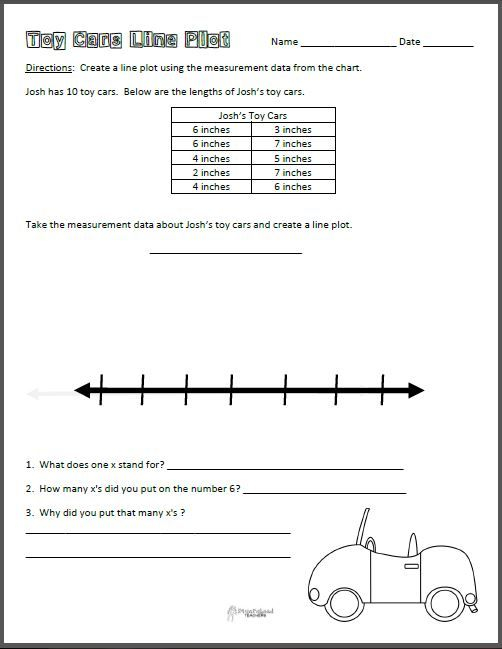 Line Plot Practice Page FREE Printable Math Worksheet For Kids Line 