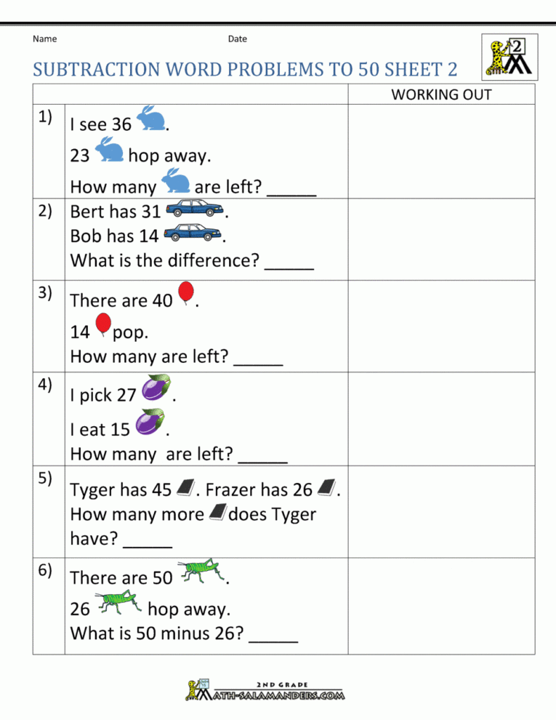 Multiplication Word Problem Area 2nd Grade Multiplication Word 