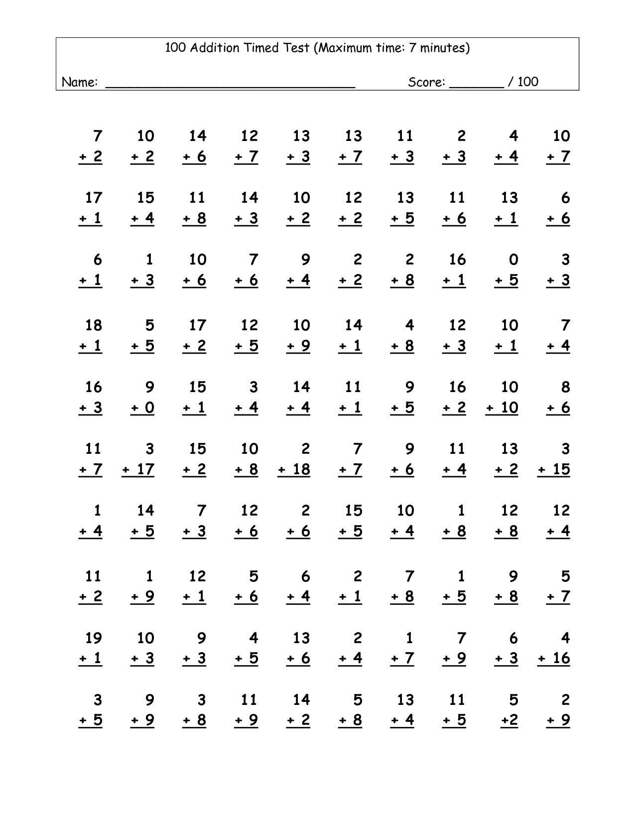 Multiplication Worksheets Excel PrintableMultiplication