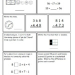 Printable 2nd Grade Math Review Worksheets Learning How To Read