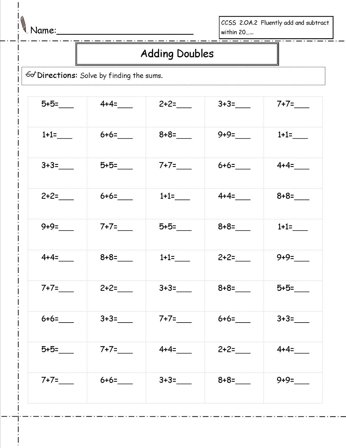 Printable Math Worksheets For Grade 2 Ideas 2022