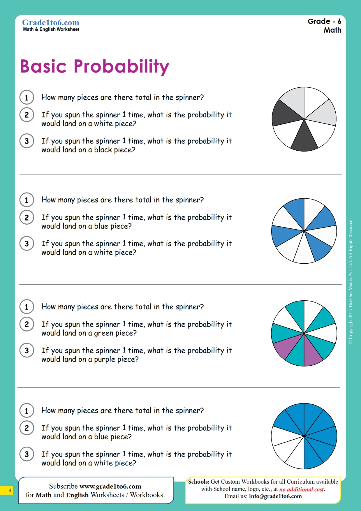 Probability 2nd Grade 3rd Grade 2nd Grade 3rd Grade Math Worksheet