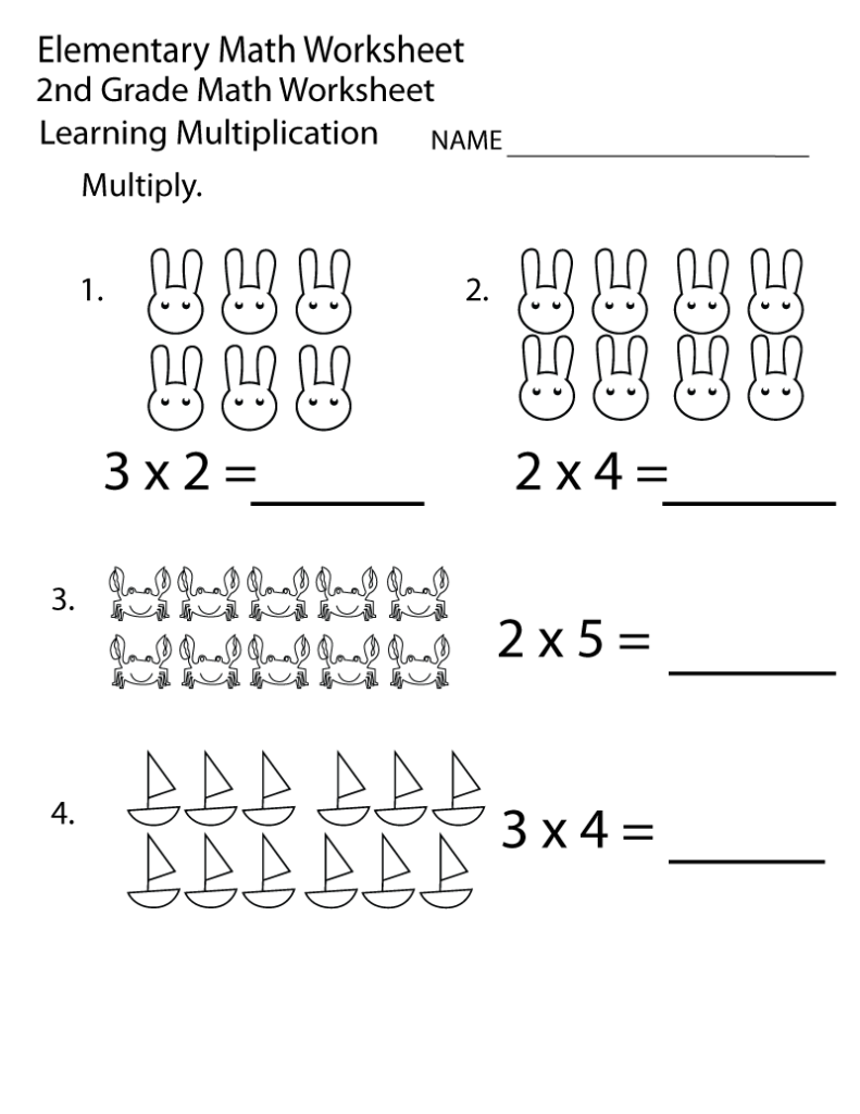 Second Grade Multiplication Worksheets Lovediore