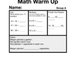 Smiling And Shining In Second Grade Math Warm Ups Multiplication Warm