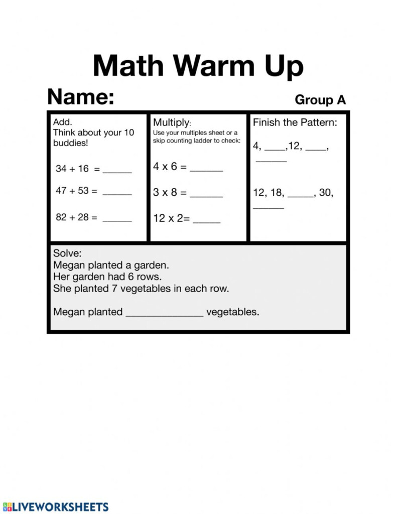Smiling And Shining In Second Grade Math Warm Ups Multiplication Warm 