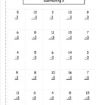 Teach Child How To Read Free Printable Second Grade Subtraction With
