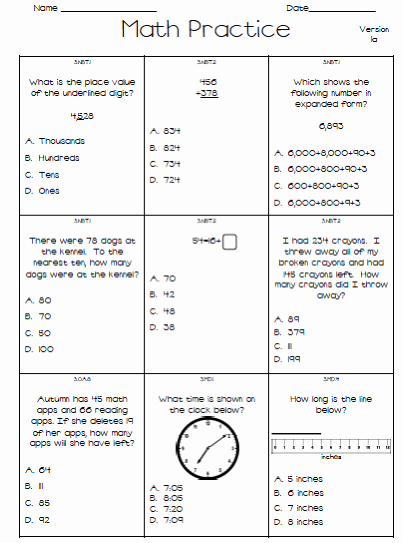 Test Third Grade