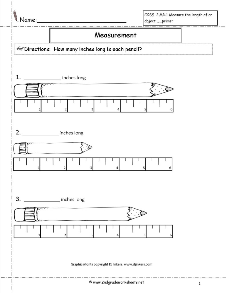 17 Second Grade Measurement Worksheets Worksheeto
