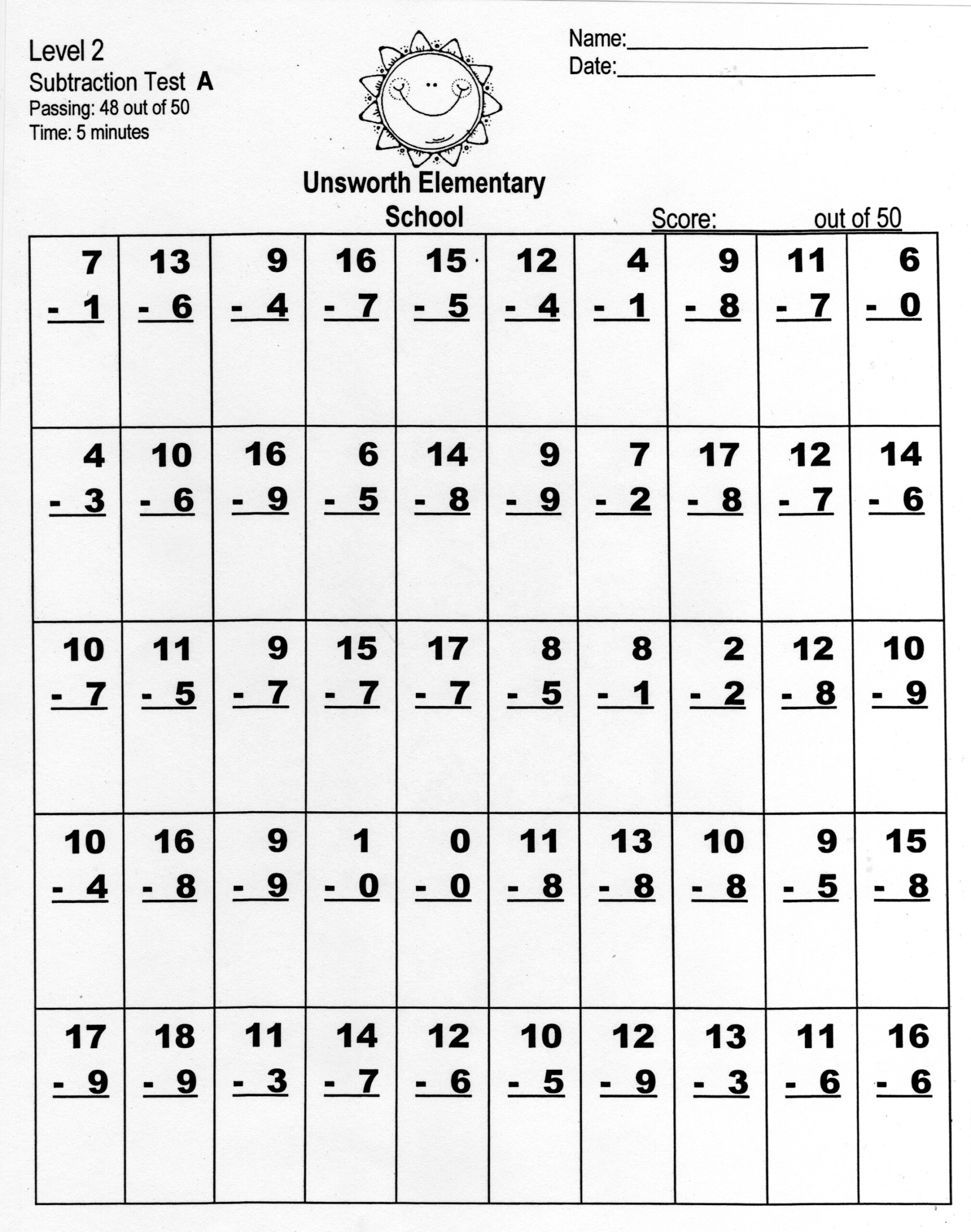 18 Fluency Practice 1st Grade Math Worksheets Worksheeto