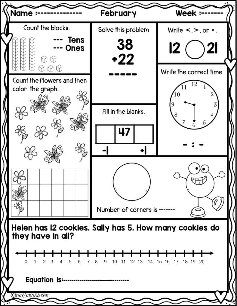 1St Grade Touch Math Worksheets Money Worksheets For Kids 2nd Grade 