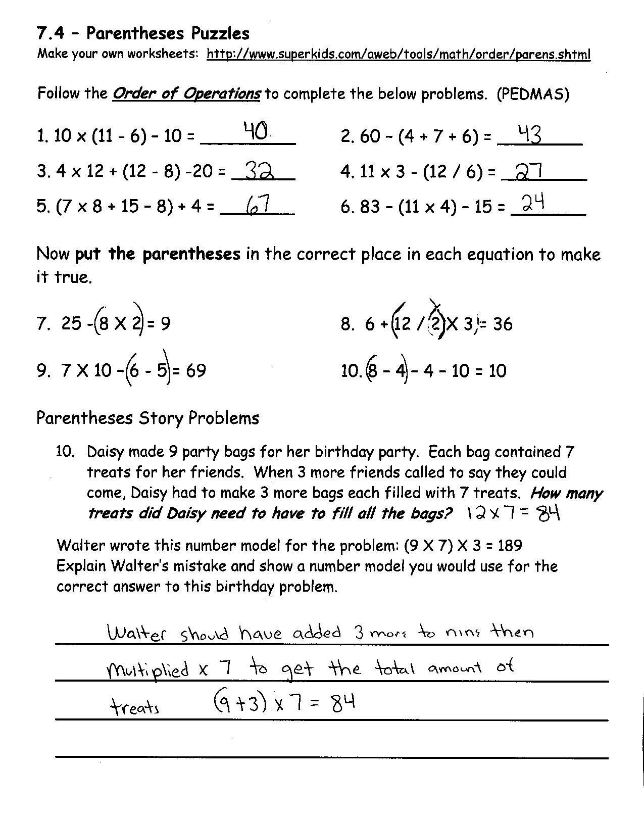 20 7th Grade Math Enrichment Worksheets Worksheet From Home