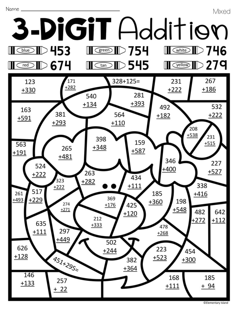 2nd Grade Color By Number Christmas Worksheets Name Tracing Generator 