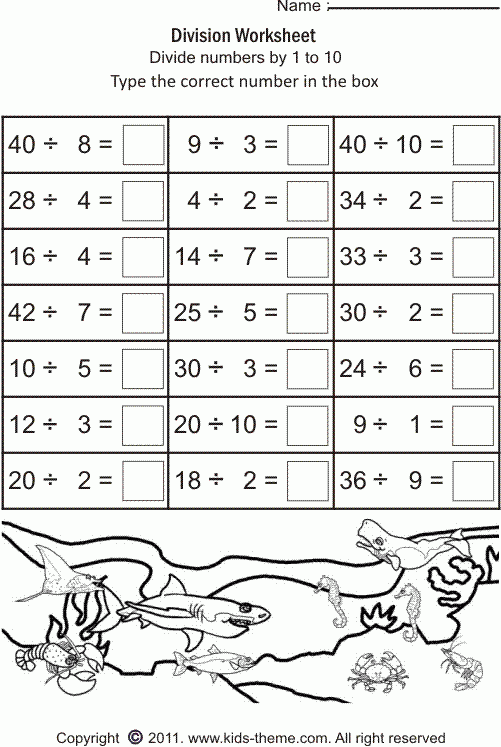 2nd Grade Division Worksheets Division Worksheets Grade 2 I Maths 