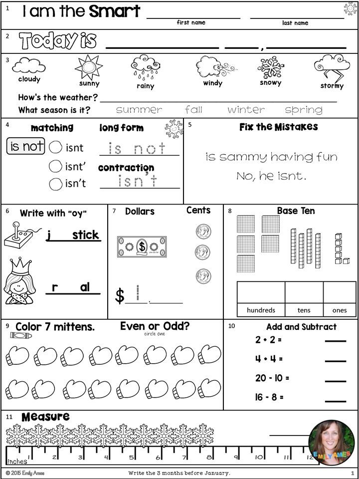 2Nd Grade Math Packet Worksheet