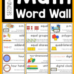 2nd Grade Math Vocabulary Cards For The Whole Year Common Core