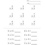 2nd Grade Multiplication Worksheets Printable Times Tables Worksheets