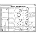 2nd Grade Spiral Math Week 28 Above Lucky Little Learners