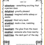 2Nd Grade Vocabulary Worksheets Db excel