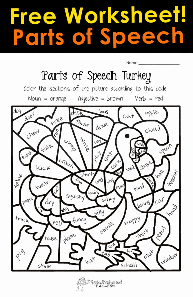 50 Part Of Speech Worksheet Pdf Chessmuseum Template Library