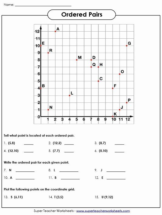 5Th Grade Coordinate Plane Worksheet